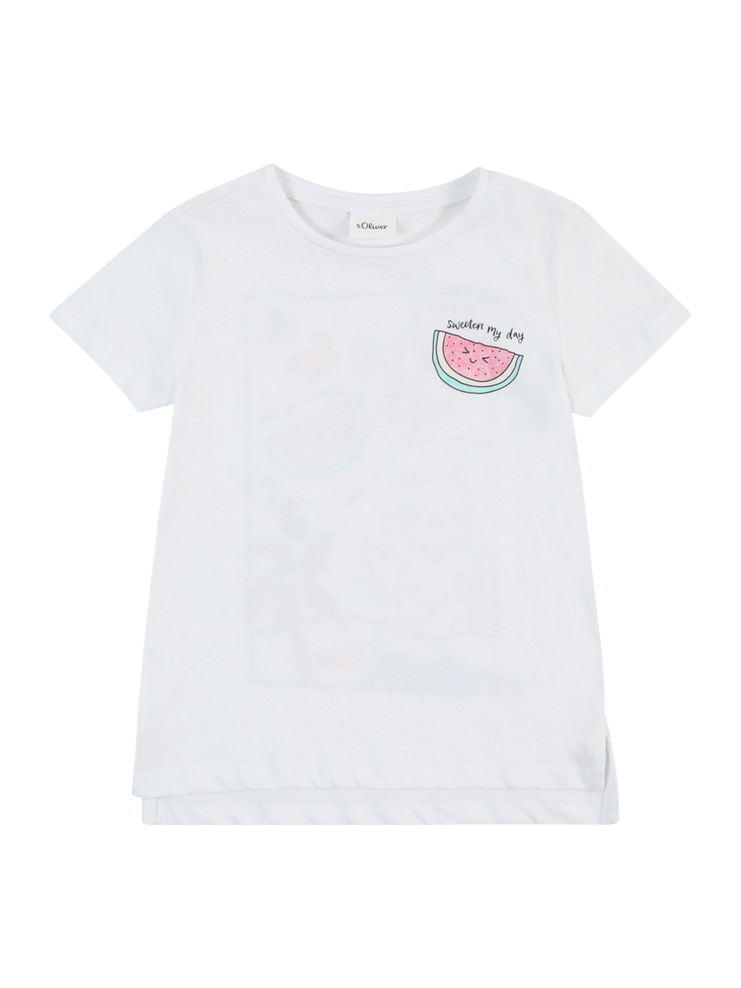 balts s.Oliver T-Krekls: no priekšpuses