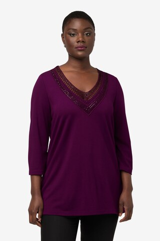 T-shirt Ulla Popken en violet : devant