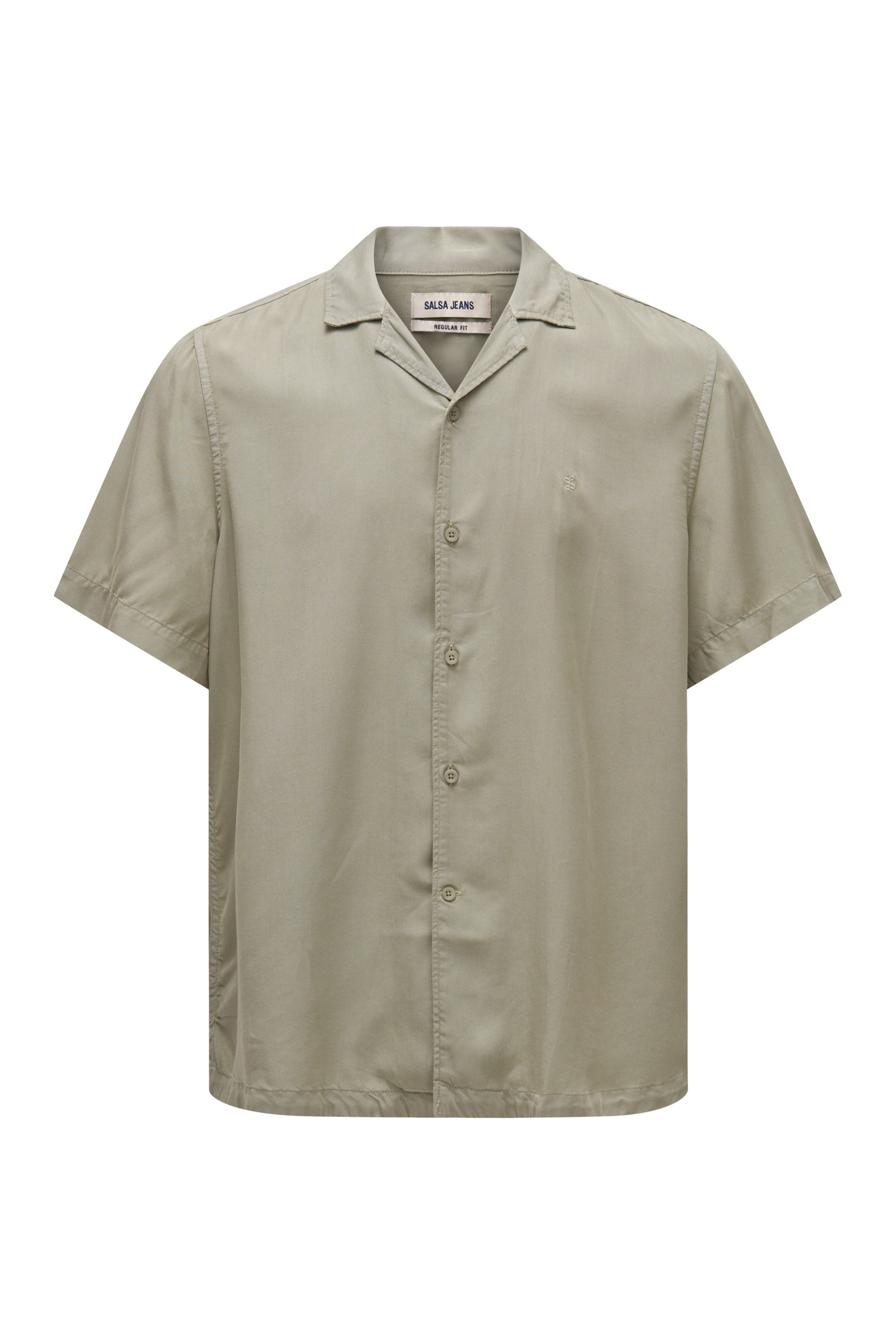 Salsa Jeans Button Up Shirt in Green: front