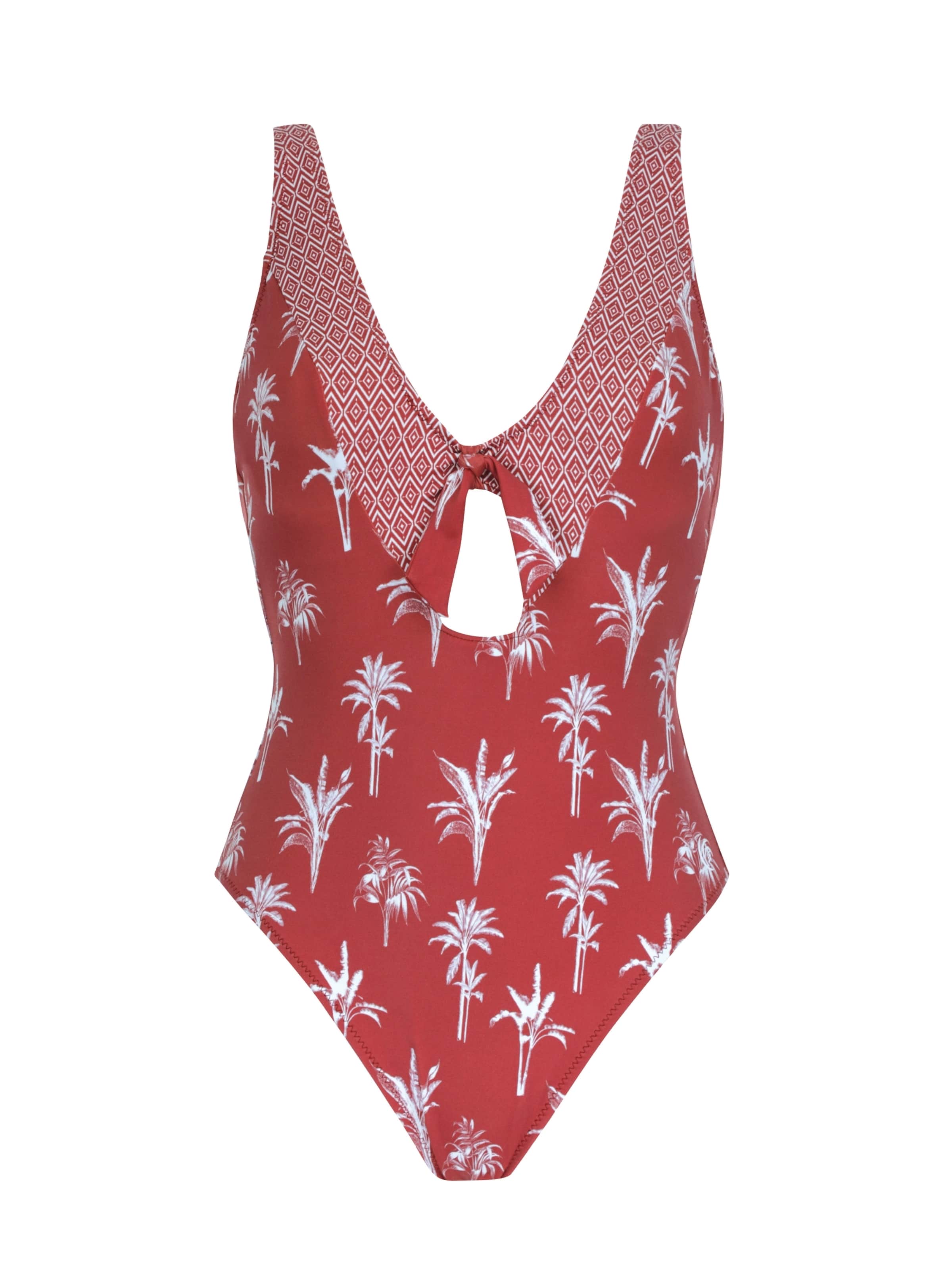 OLYMPIA Triangel Badedragt i rød: forside