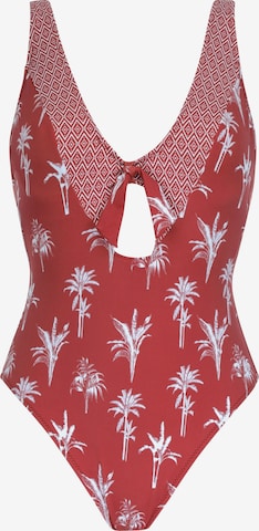 Triangle Maillot de bain OLYMPIA en rouge : devant