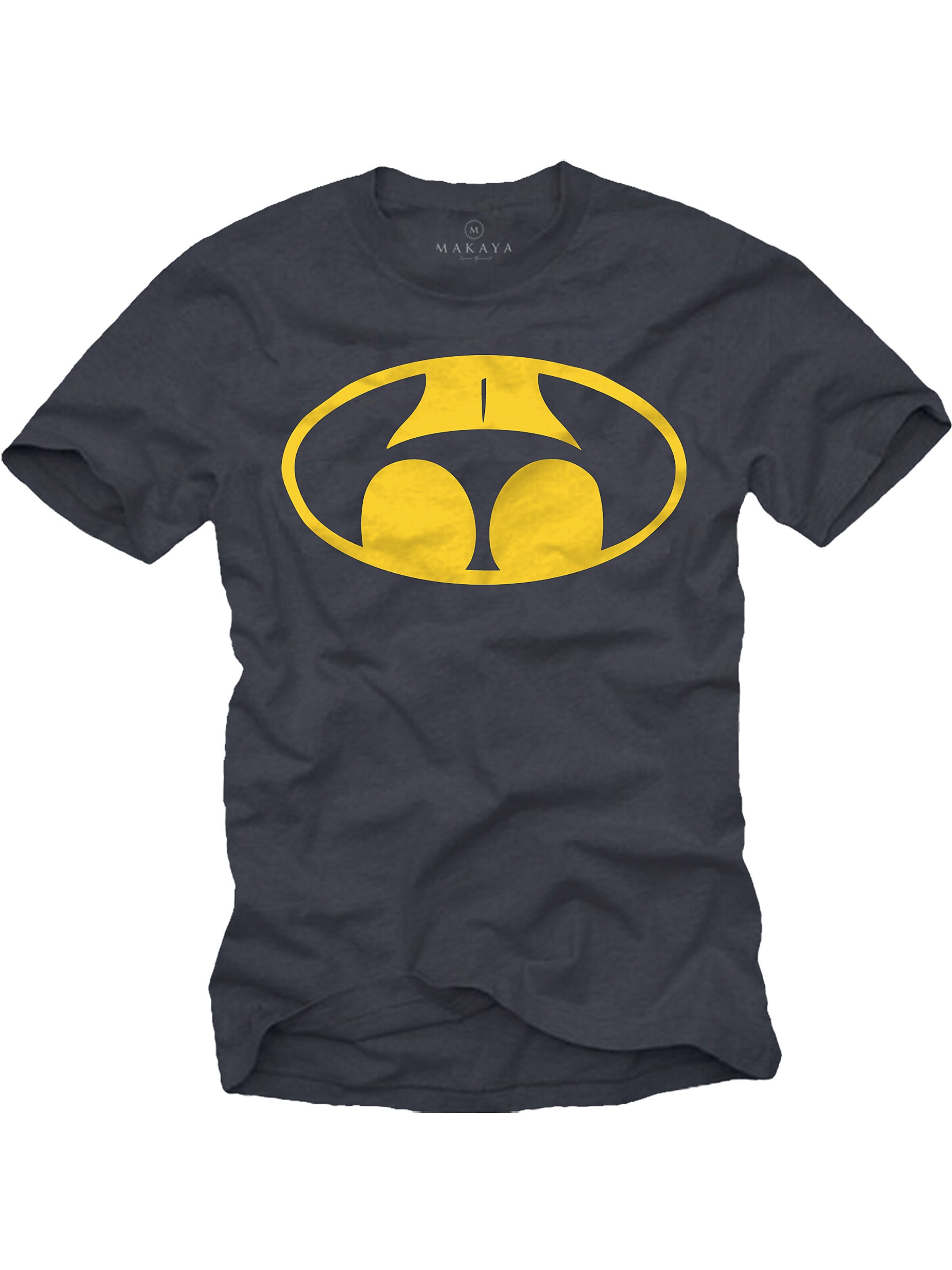 MAKAYA Shirt 'Buttman' in Grey: front
