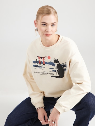 Kaotiko Свитшот 'LANDSCAPE' в Бежевый: спереди