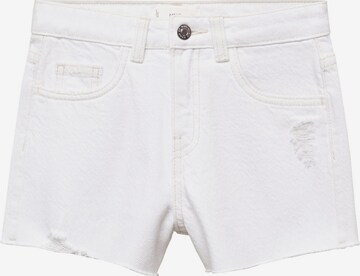 MANGO KIDS Regular Jeans 'ISA' in White: front