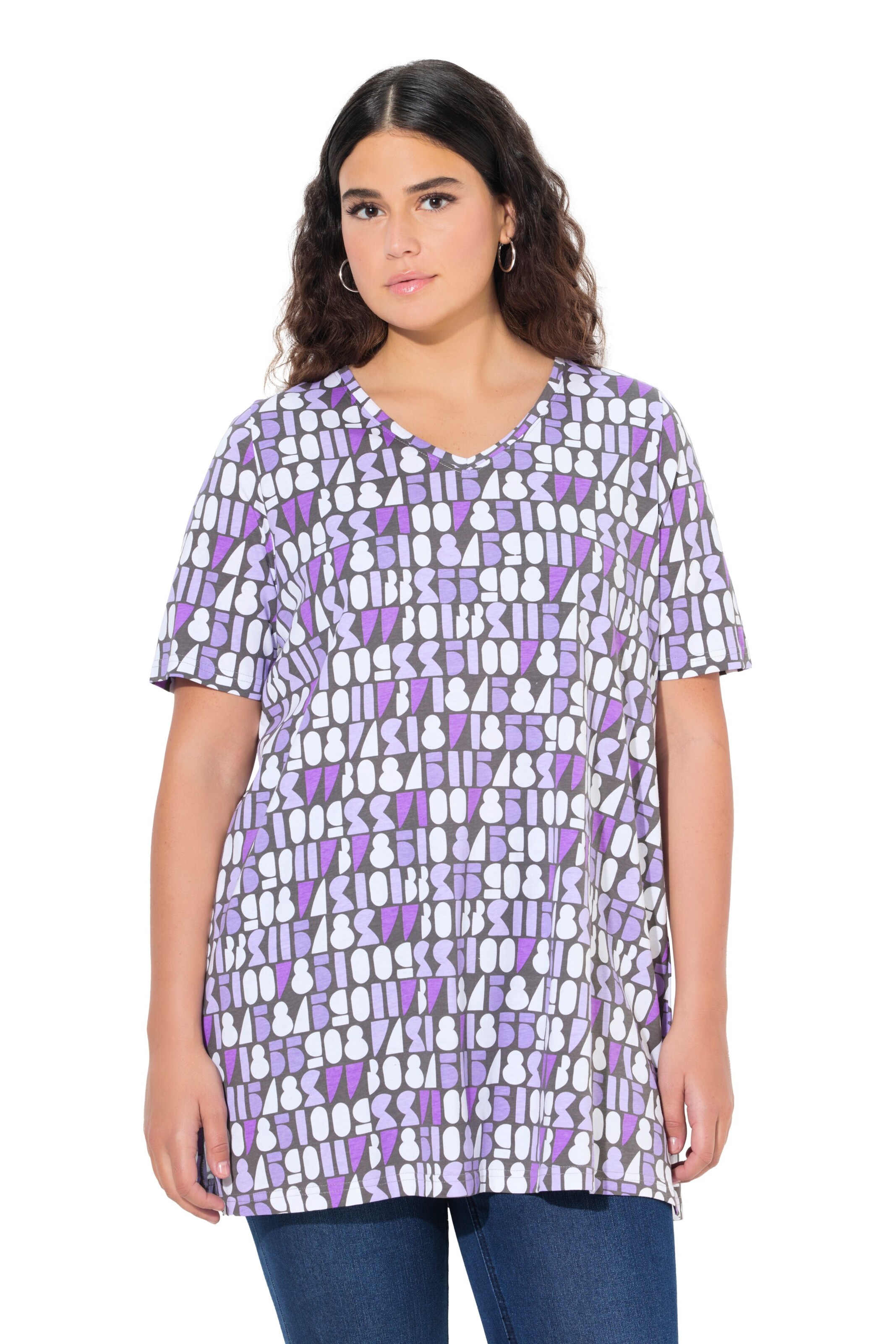 Ulla Popken Shirt in Purple: front