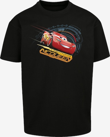 F4NT4STIC Shirt 'Cars Lightning McQueen' in Zwart: voorkant