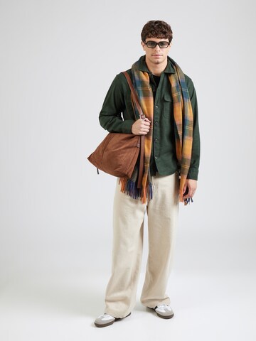JACK & JONES Comfort fit Button Up Shirt 'JJECHARGE' in Green