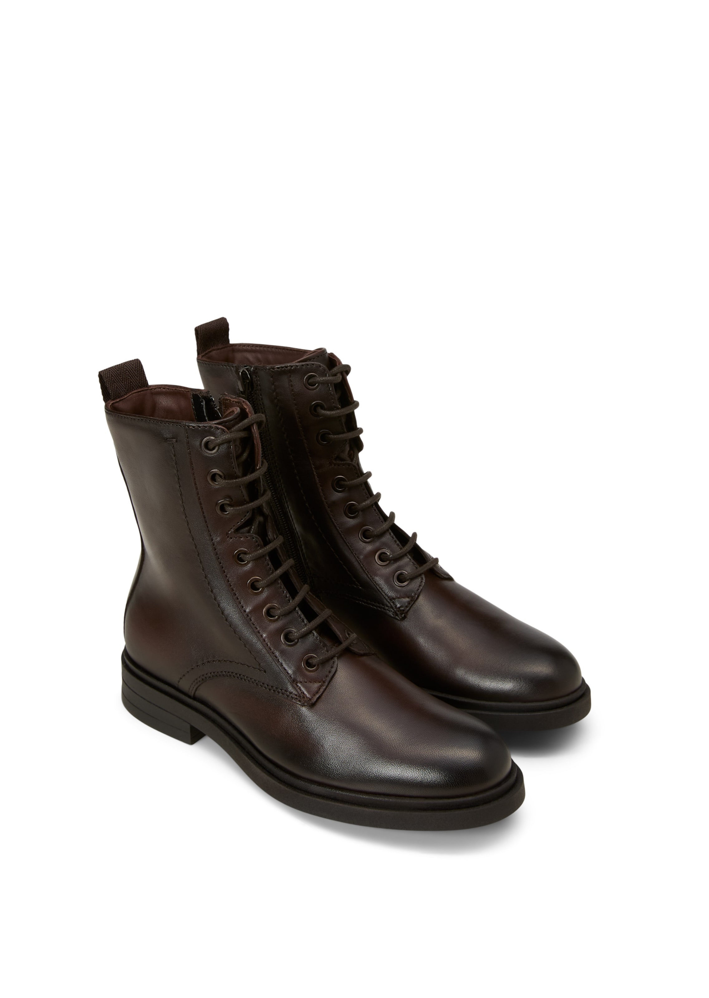 Marc O'Polo Schnürstiefelette 'Paula' in Braun