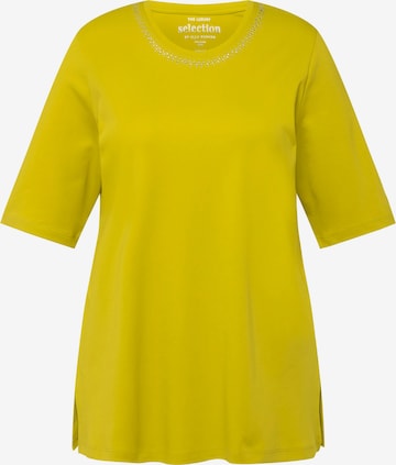 T-shirt Ulla Popken en jaune : devant