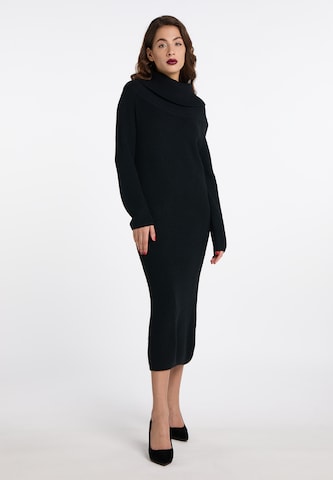 faina Knit dress in Black: front