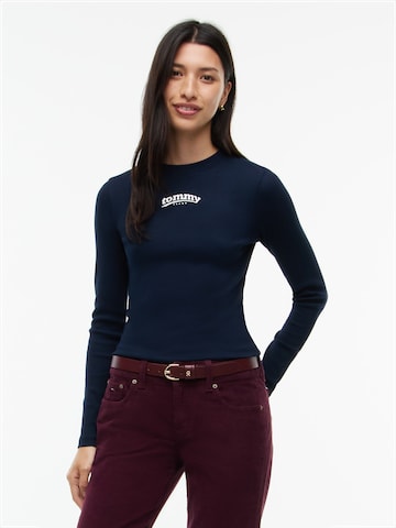 Tommy Jeans Μπλουζάκι 'ESS' σε μπλε: μπροστά