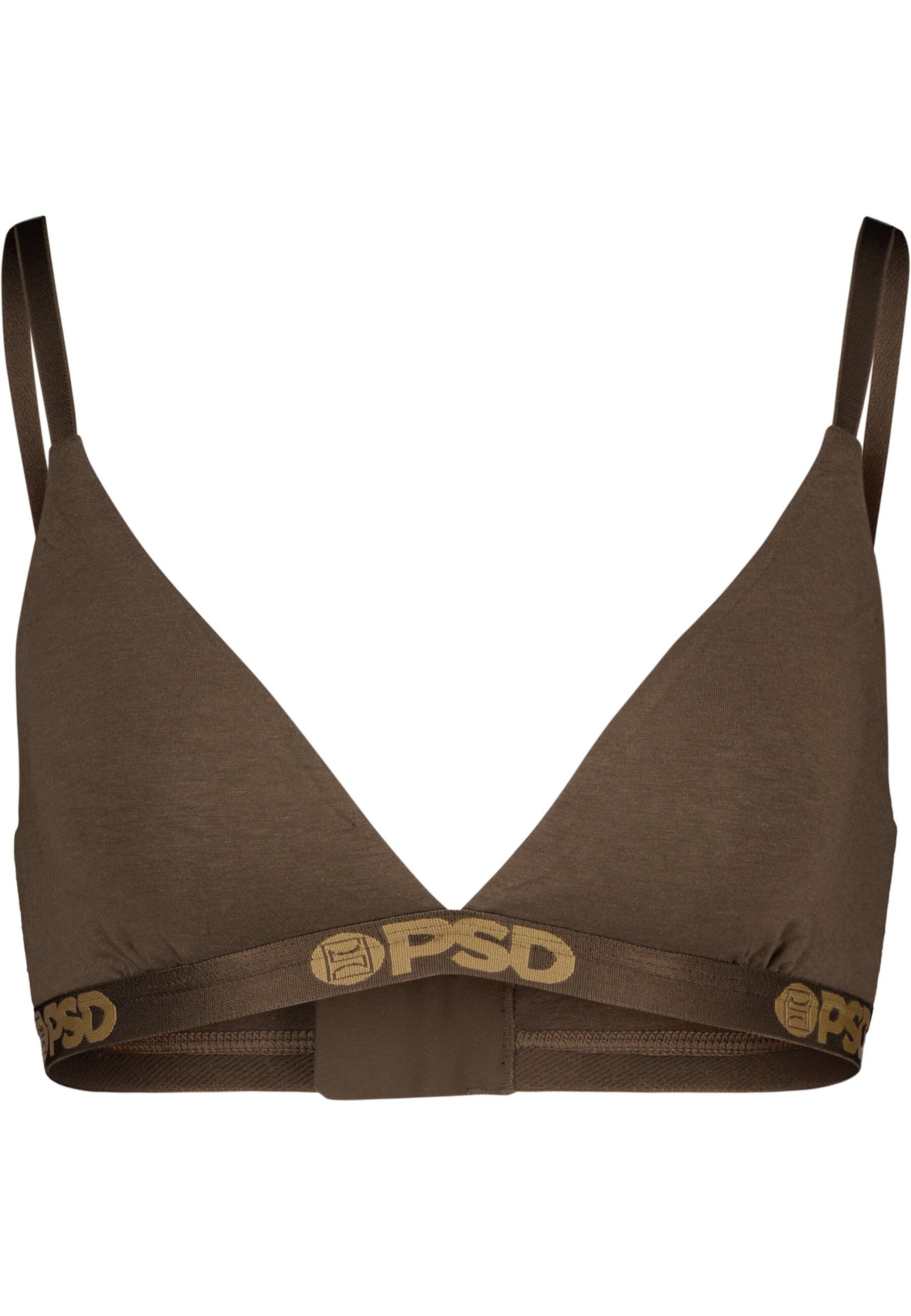 PSD Trojúhelníková Podprsenka – hnědá: přední strana