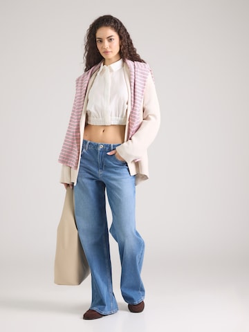 MOS MOSH Rozkloszowany krój Jeansy 'MMDara Zack' w kolorze niebieski