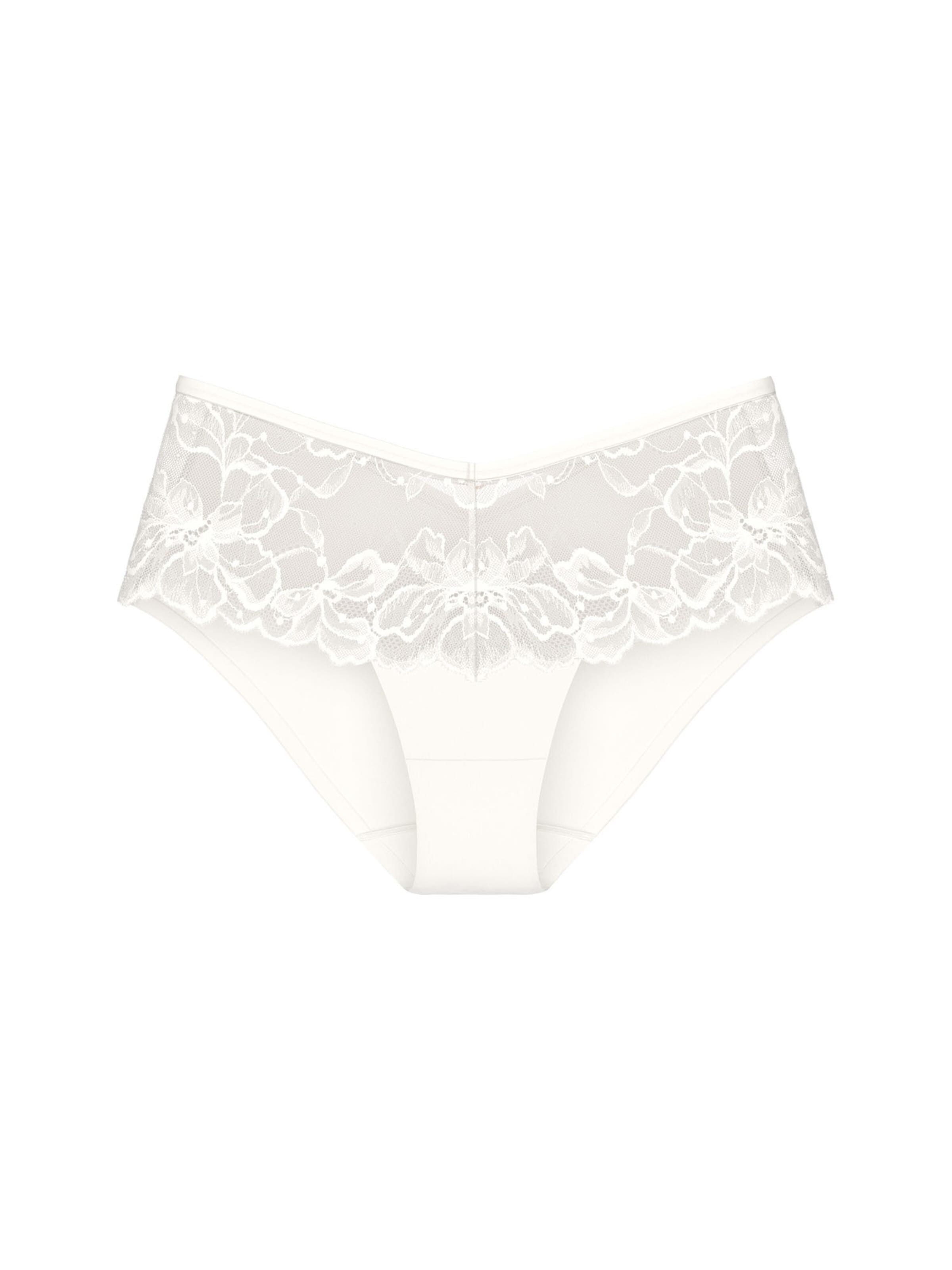 TRIUMPH Maxislip ' Wild Gardenia Florale ' in Weiß: Vorderseite