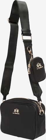 La Martina Crossbody Bag in Black: front