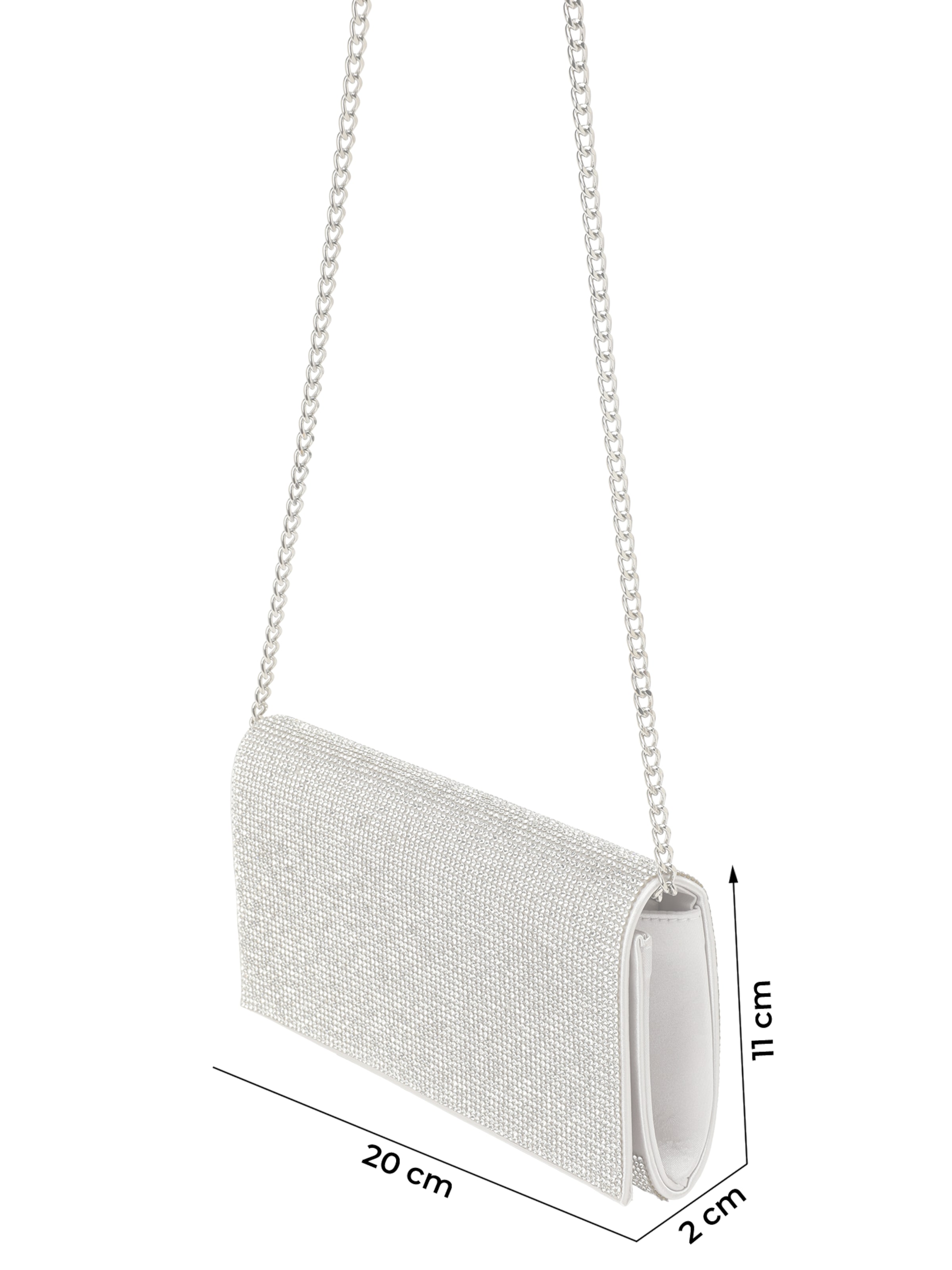 ALDO Clutch 'FAHARI' in Silver