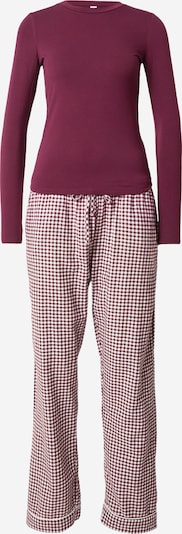 Hunkemöller Pidžama veličine XS u ciklama / bijela, Pregled proizvoda