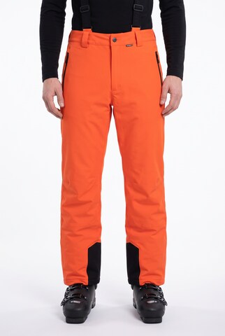 ICEPEAK Regular Workout Pants in Orange: front