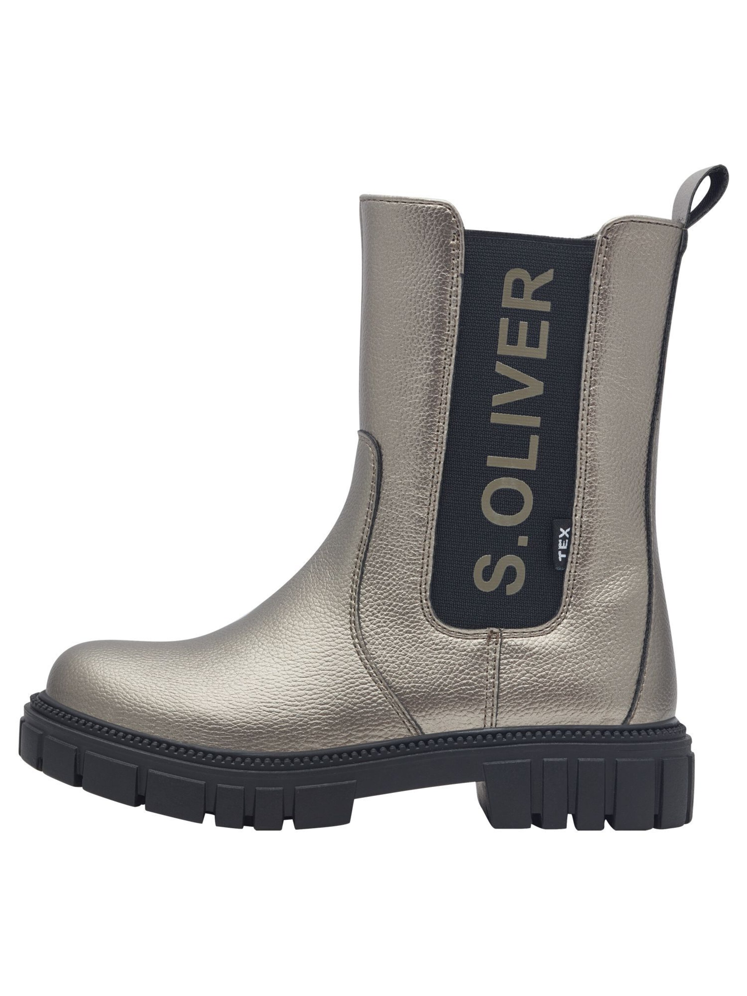 s.Oliver Chelsea Boots in Schwarz