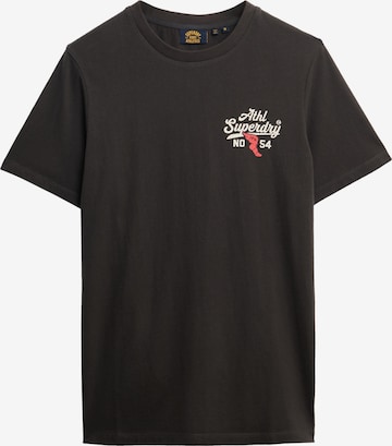 T-Shirt Superdry en noir : devant