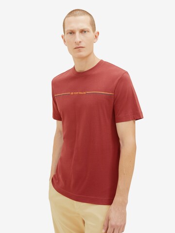 TOM TAILOR T-Shirt in Rot