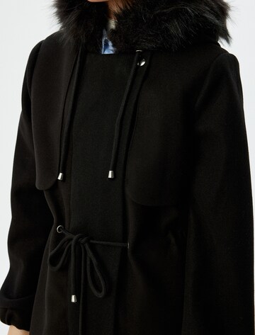 Koton Between-Seasons Coat in Black