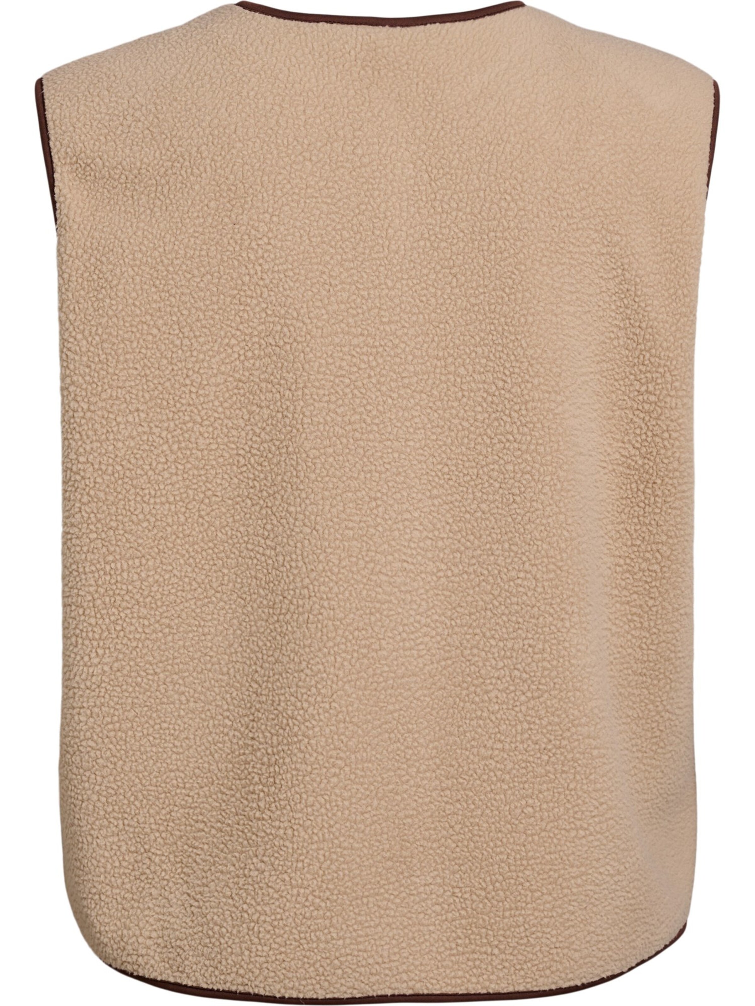 Zizzi Vest 'MTEA' in Beige