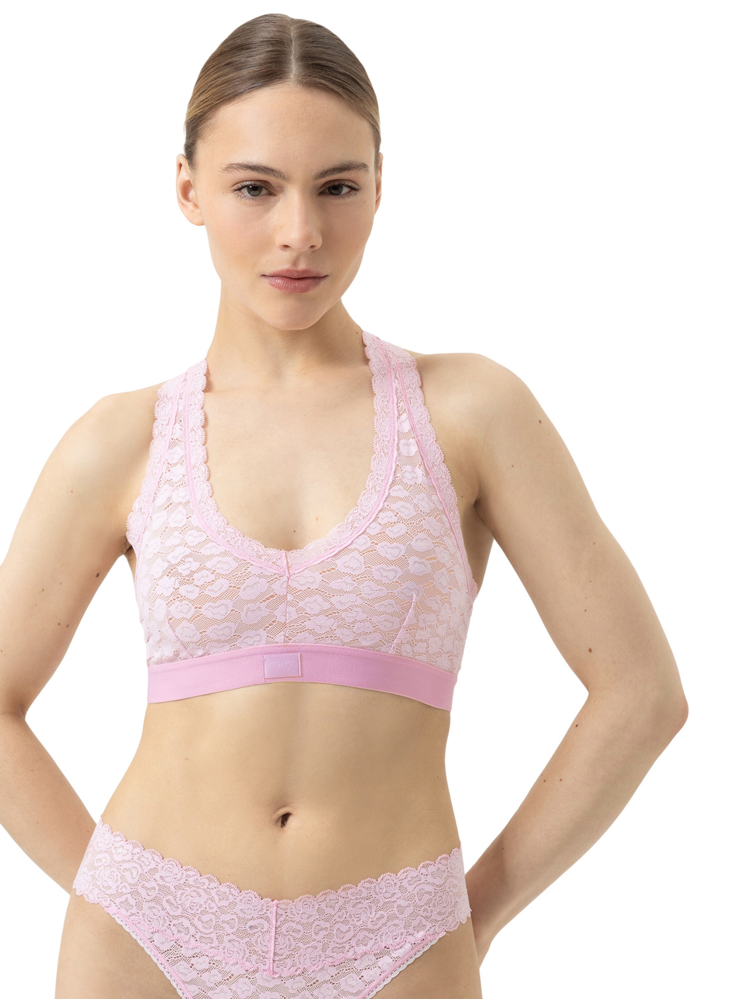 Bustier Soutien-gorge 'Savage Lace' Mey en rose : devant
