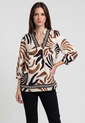 Usha - Blusa en azul: frente