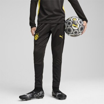 PUMA Regular Workout Pants 'BVB' in Black: front