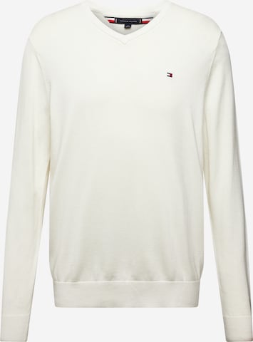 Pull-over 'ESSENTIAL' TOMMY HILFIGER en beige : devant