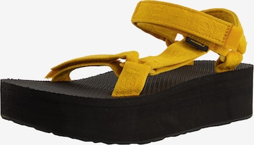 Sandales TEVA en jaune : devant