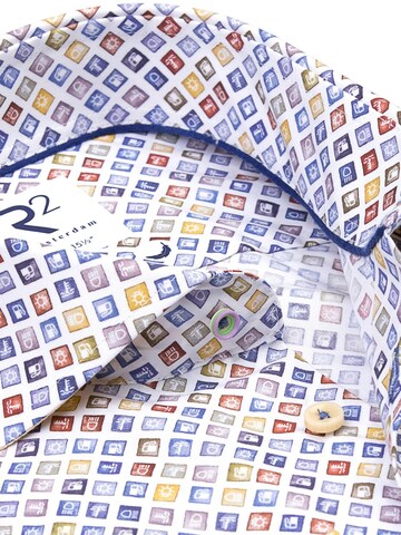 R2 Amsterdam Regular fit Button Up Shirt in Blue
