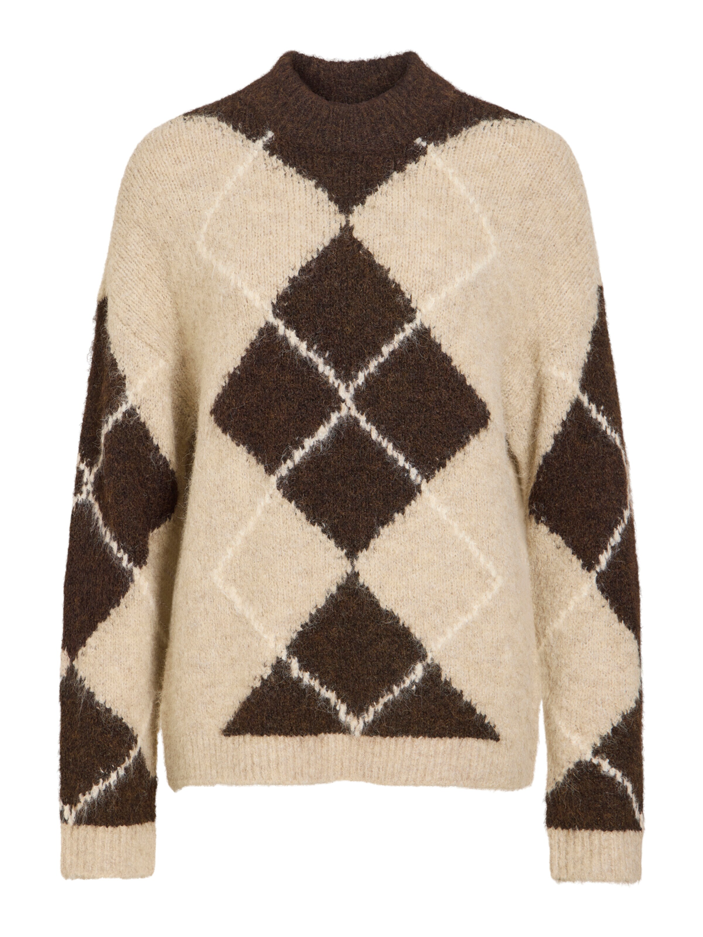 VILA Sweater 'VITORIA' in Brown: front