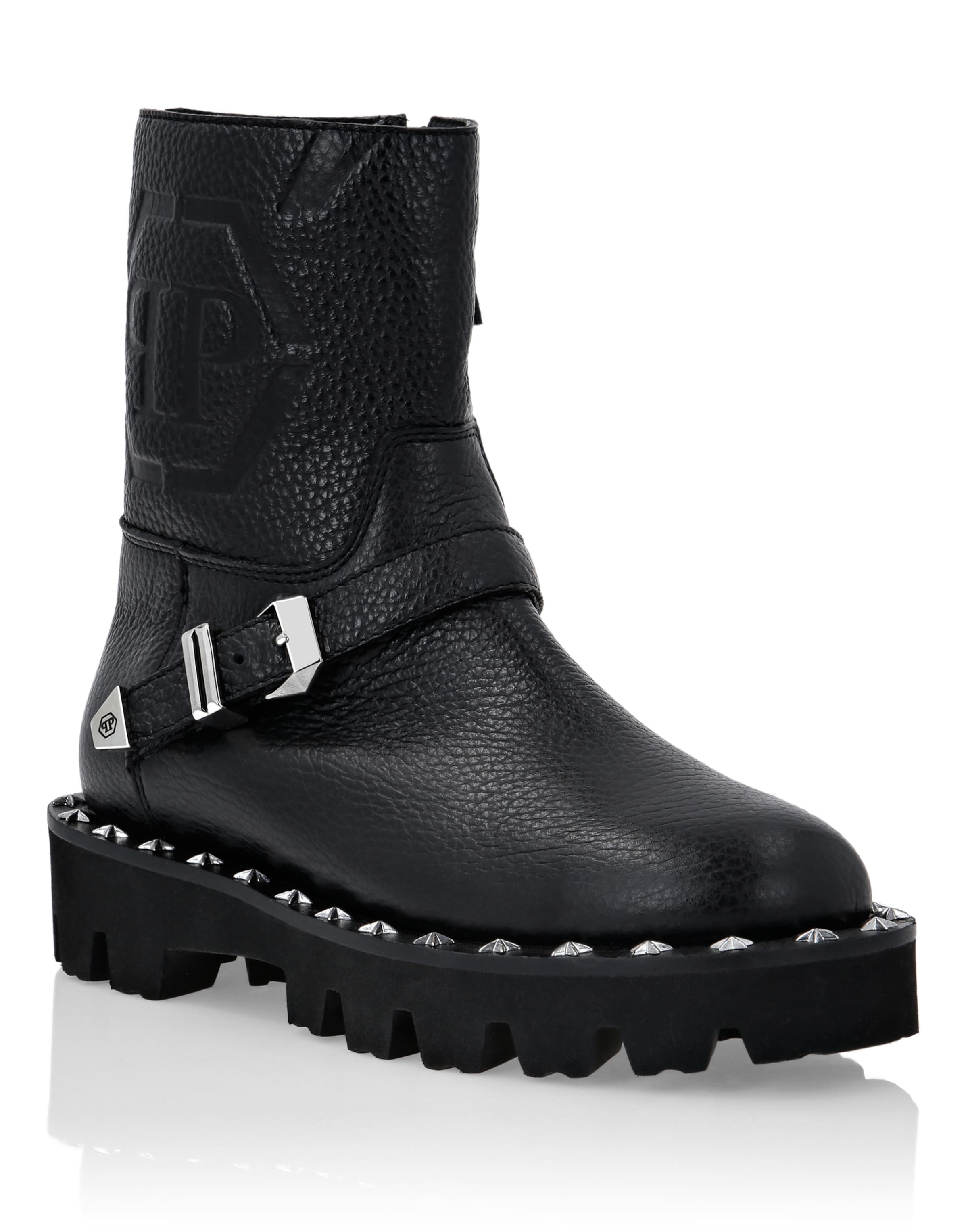 Philipp Plein - Bota em preto: frente