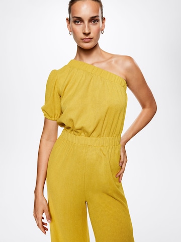 MANGO Jumpsuit in Yellow: front