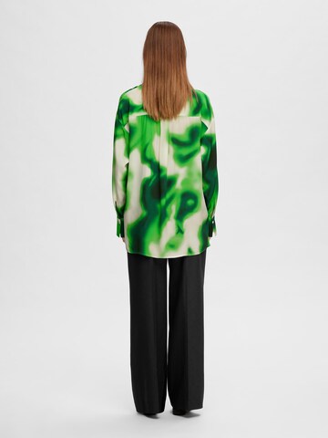 SELECTED FEMME Blouse 'Claudine' in Groen