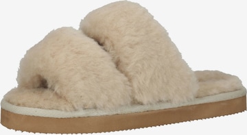 SHEPHERD Huisschoenen in Beige: voorkant