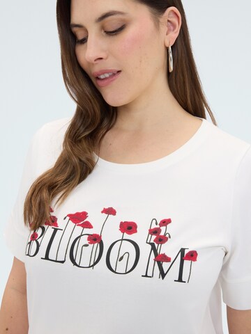 T-shirt Fiorella Rubino en blanc