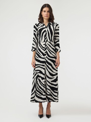 Robe-chemise 'YASSavanna' YAS en beige : devant