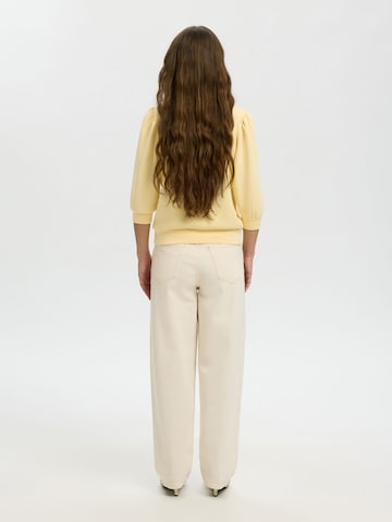 Felpa di SELECTED in giallo