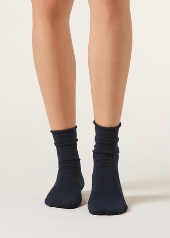 CALZEDONIA Socks in Blue: front
