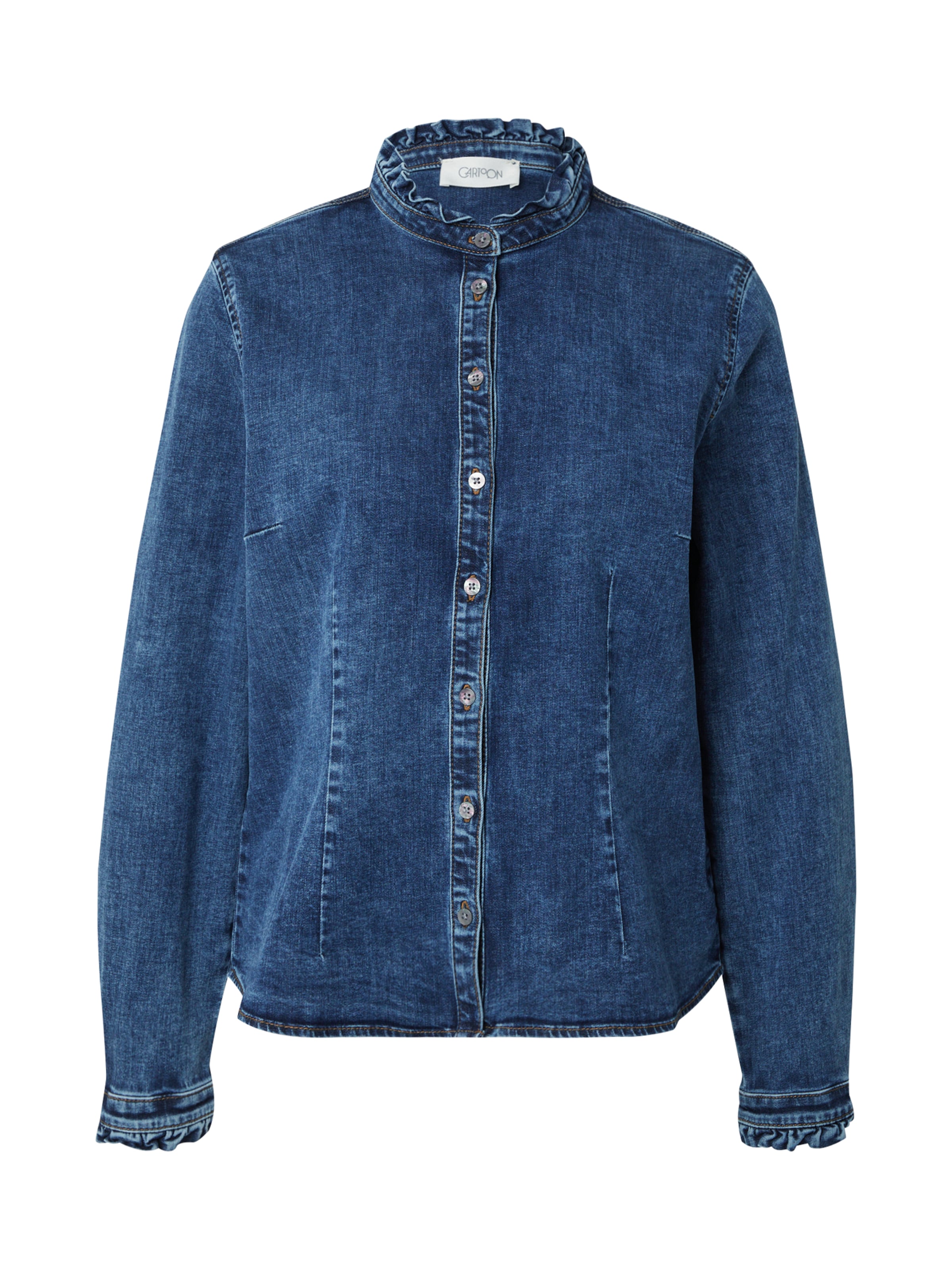 Cartoon Halenka – modrá: přední strana