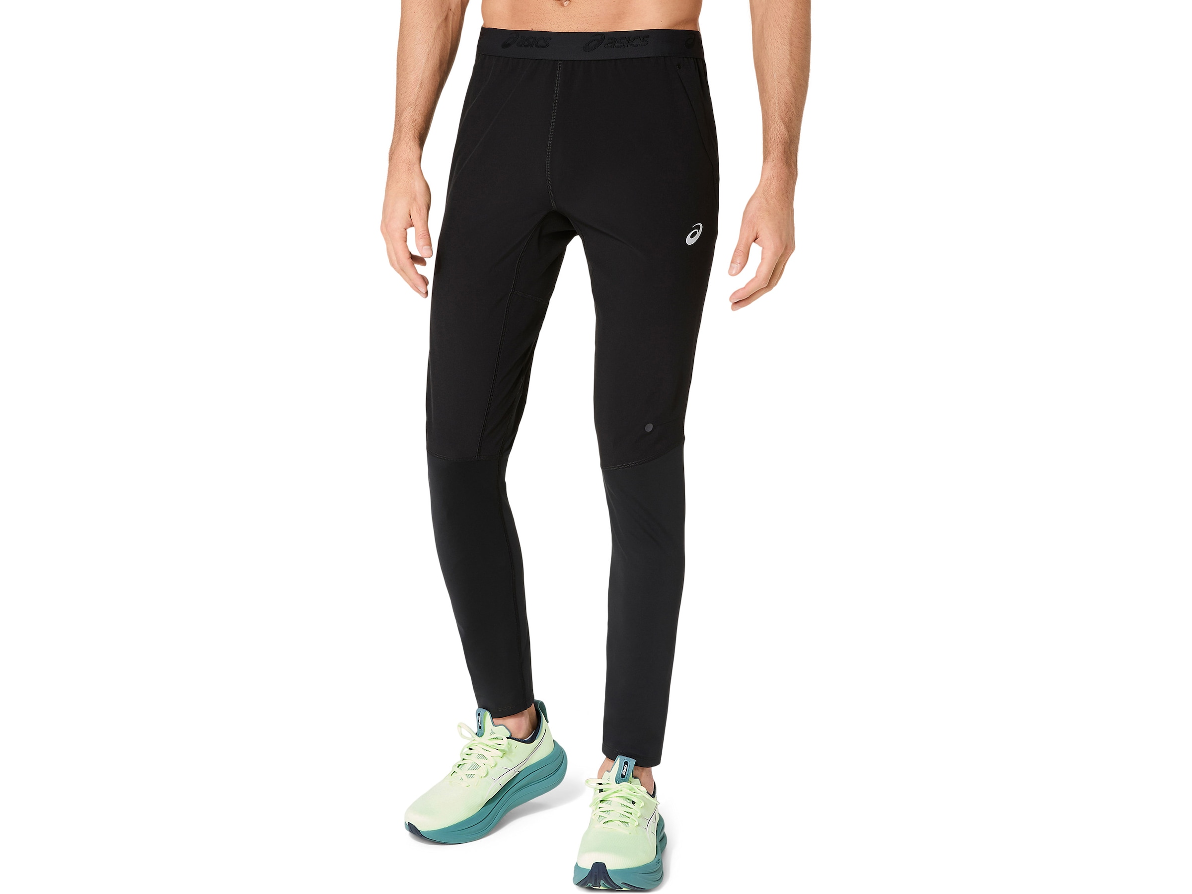 ASICS Skinny Sporthose in Schwarz: Vorderseite