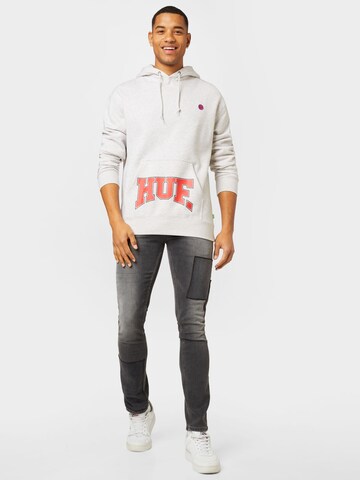 HUF Sweatshirt 'DRAFT' in Grau