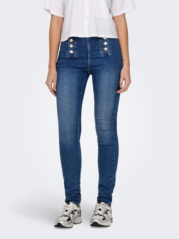 Coupe slim Jean 'DAISY' ONLY en bleu : devant