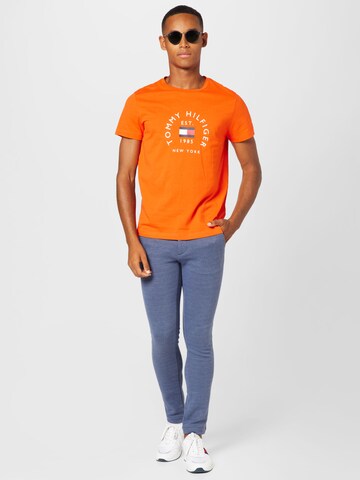 TOMMY HILFIGER T-Shirt in Orange