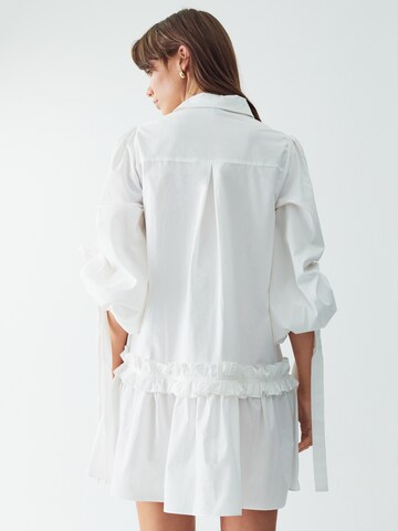 Willa Shirt dress 'Nita' in White: back