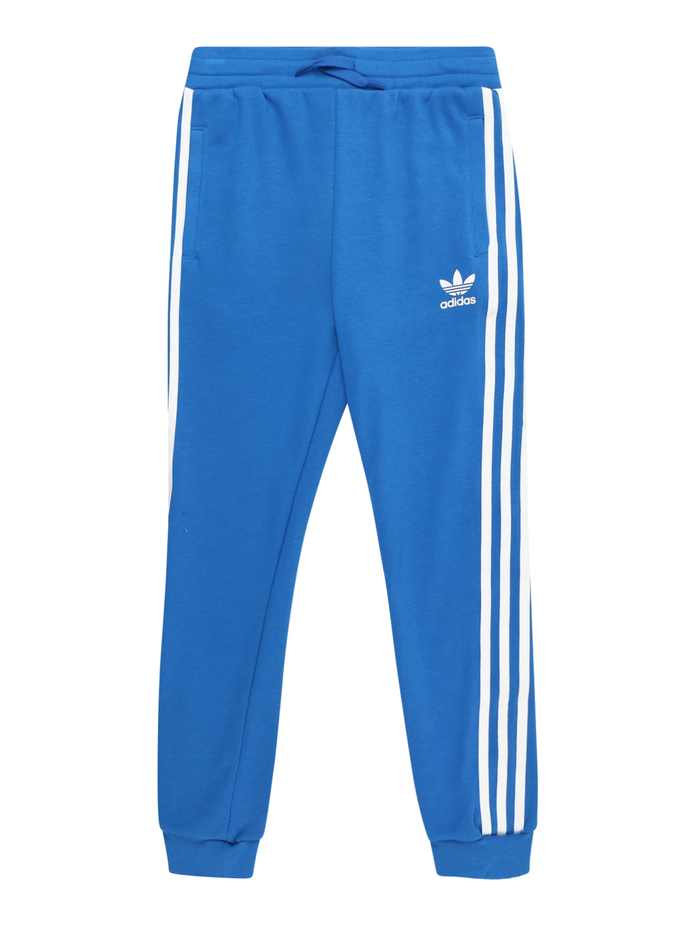Effilé Pantalon 'Trefoil' ADIDAS ORIGINALS en bleu : devant