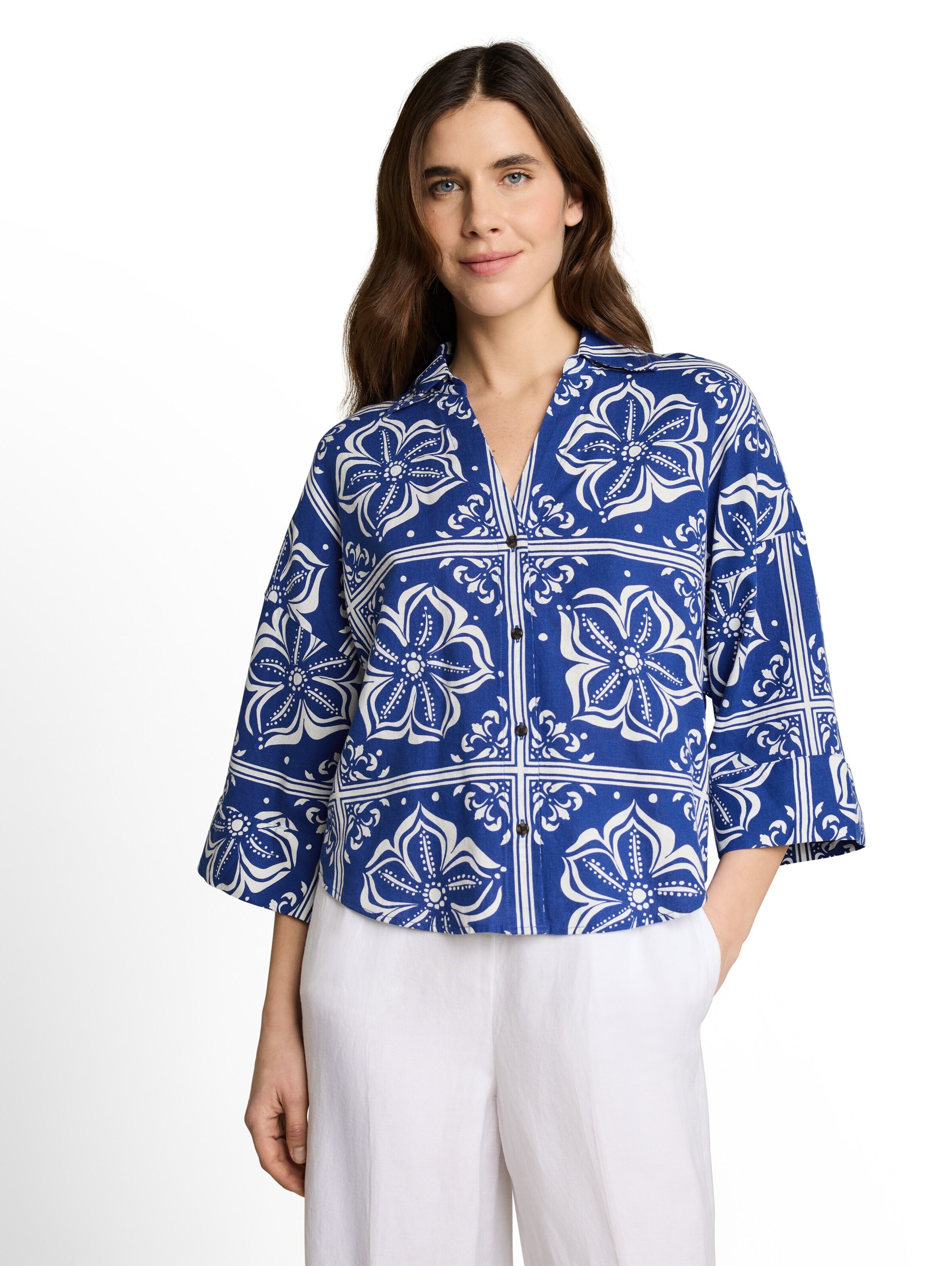 TOM TAILOR Bluza | modra barva: sprednja stran